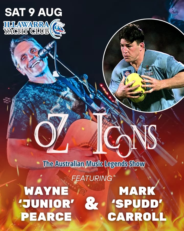 Featured image for “Oz Icons & Sporting Legends Show: Ultimate Aussie Night at Illawarra Yacht Club”