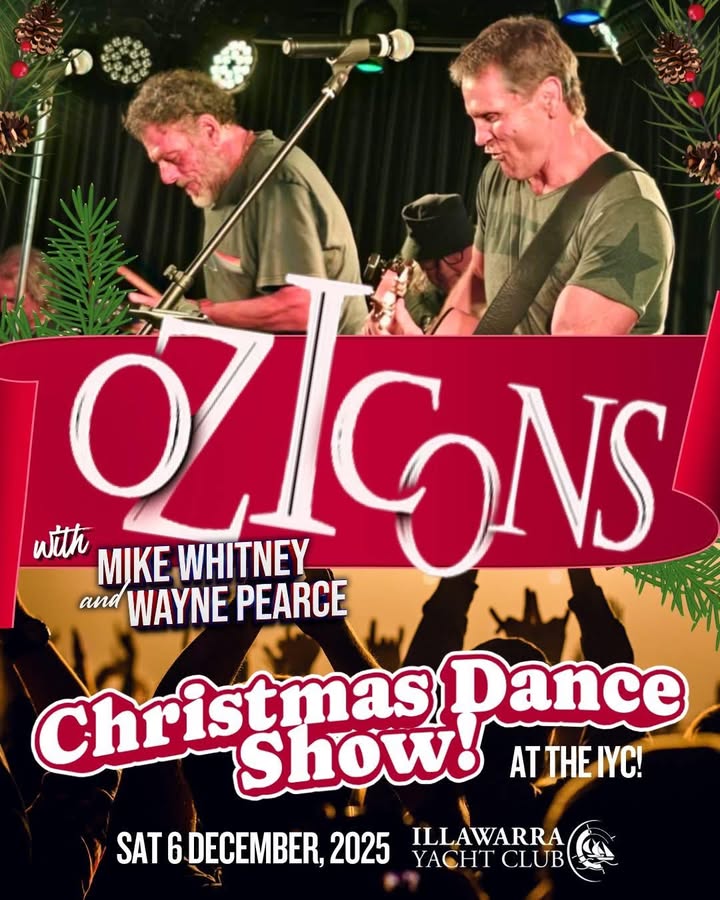 Featured image for “Rock into Christmas with Oz Icons Mike Whitney & Wayne Pearce at Illawarra Yacht Club”